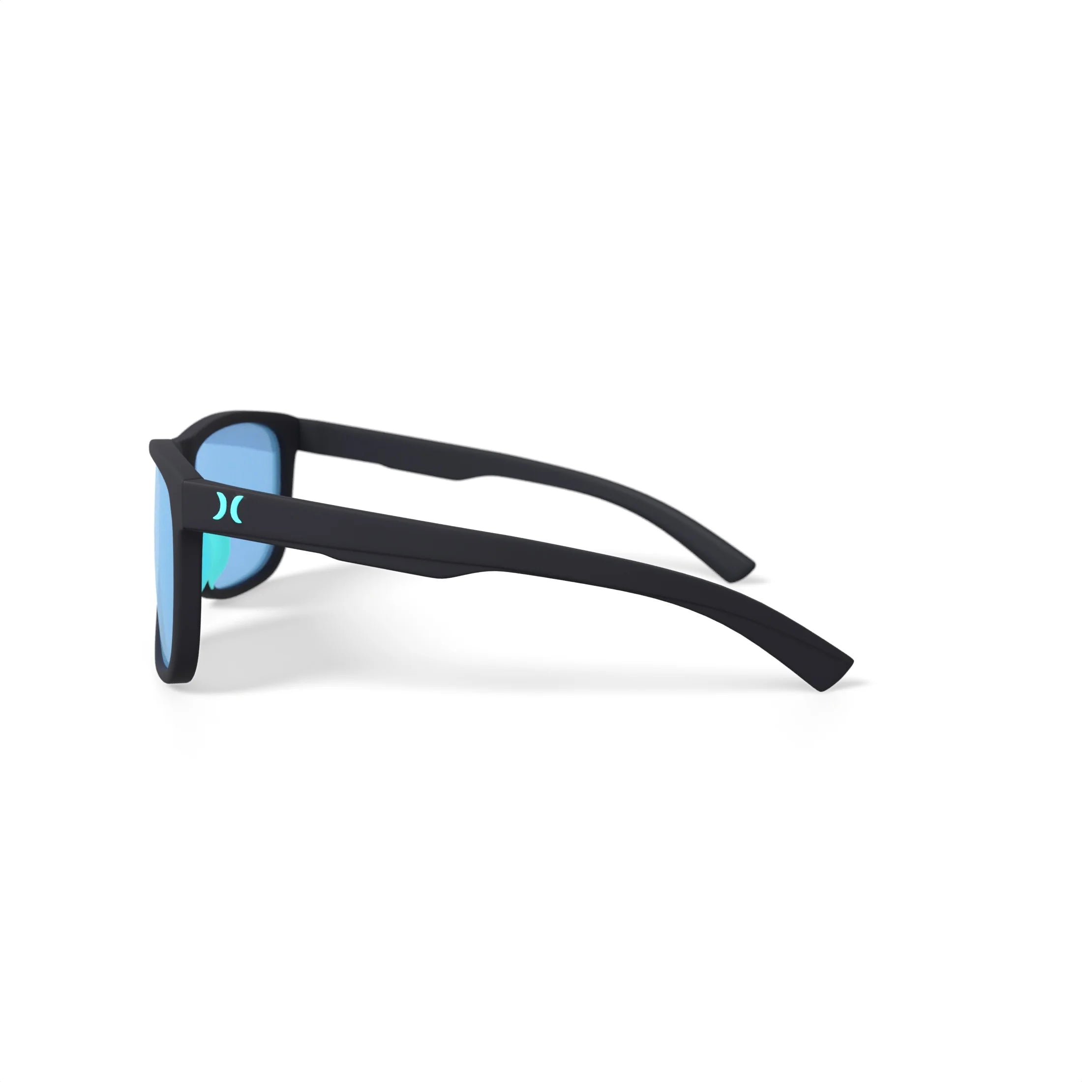 Men'S Rx'Able Sport Polarized Sunglasses, HSM3007P Peak, Matte Black/Blue, 56-17-135, with Case