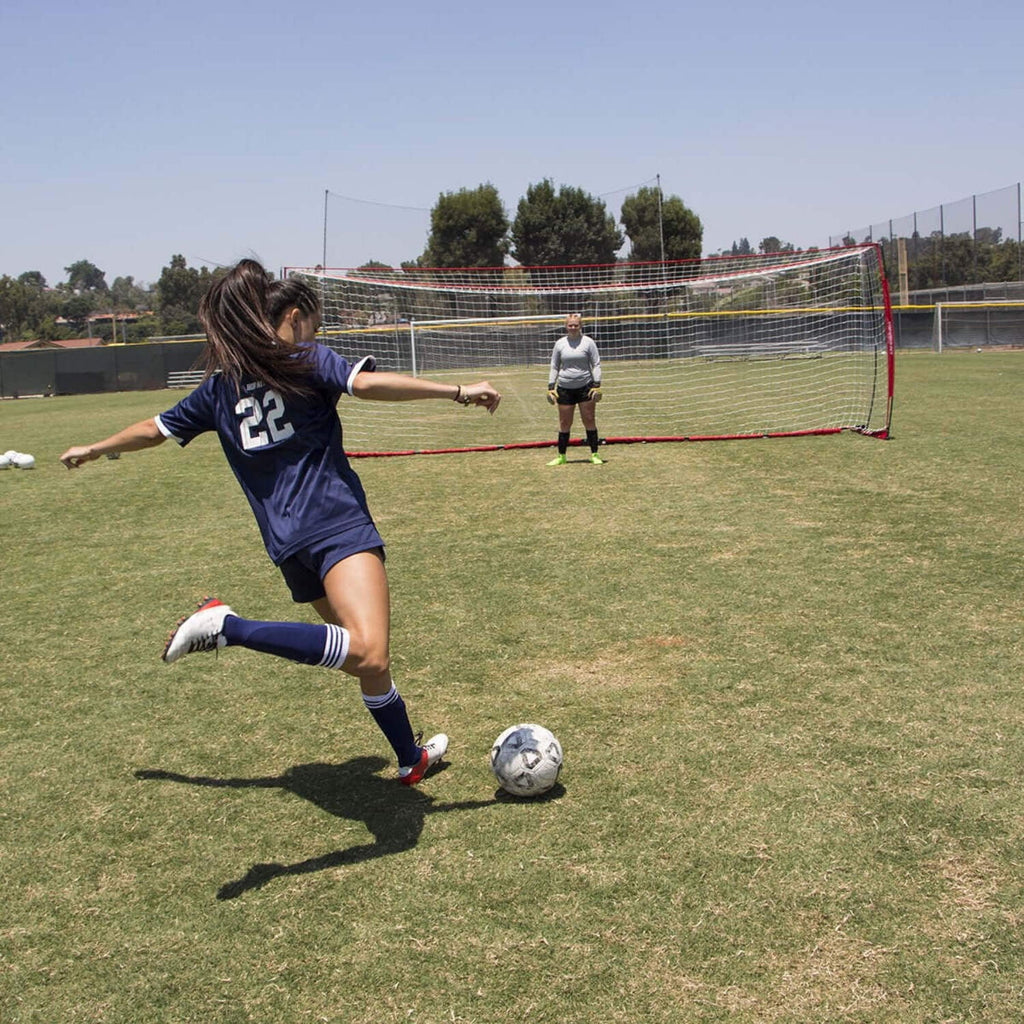 Portable Soccer Goal, Regulation Size Soccer Net with Steel Base, Pop up Soccer Training Equipment, 1 Goal & Zipper Storage Bag (24 X 8 FT)